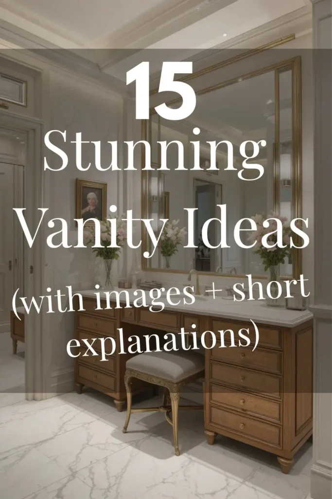15 Stunning Vanity Ideas 