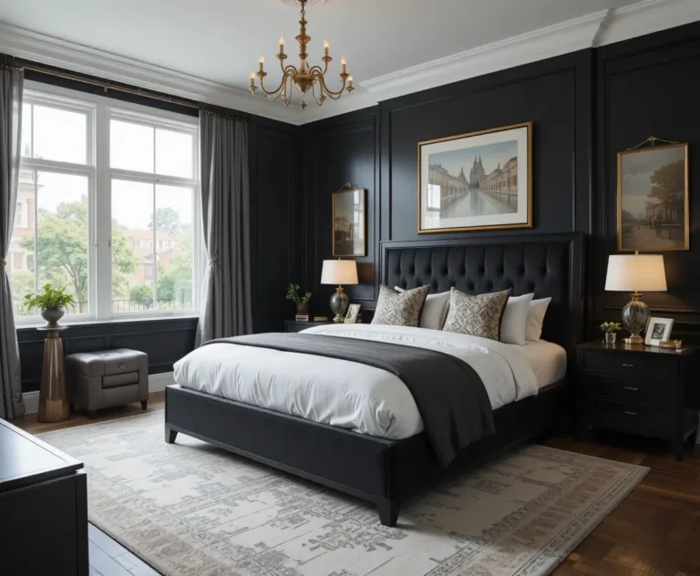 Full beautiful Black Bedroom look