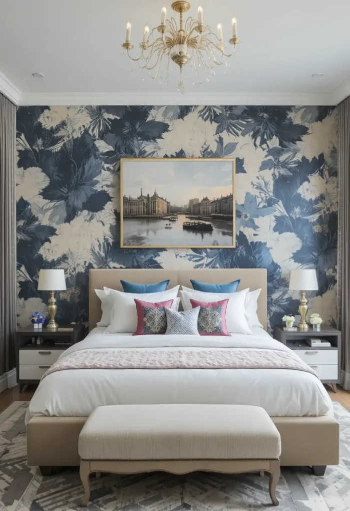 Abstract wallpaper bedroom ideas