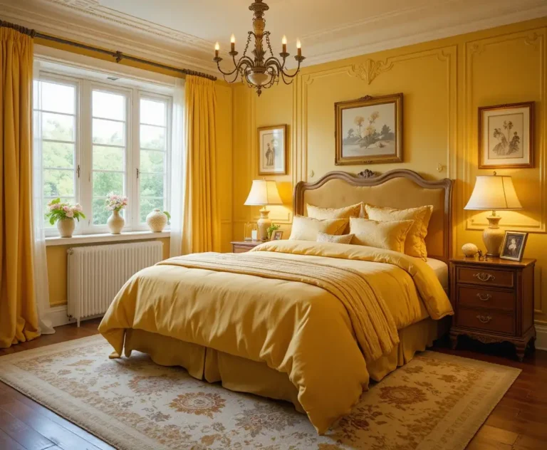 beautiful full Yellow Bedroom look