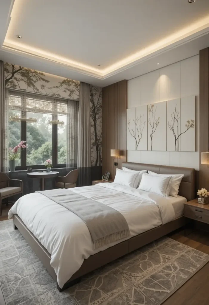 Custom wallpaper mural bedroom