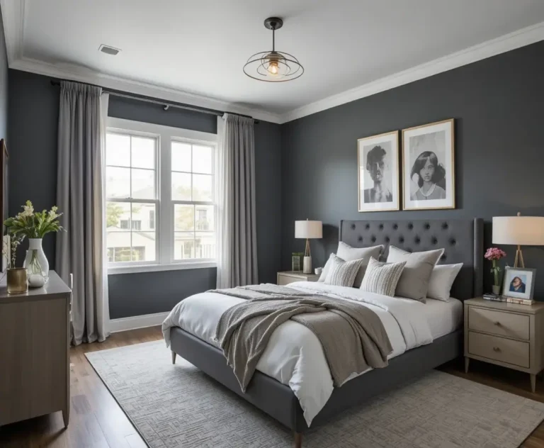 Beautiful Dark Gray Bedroom looks