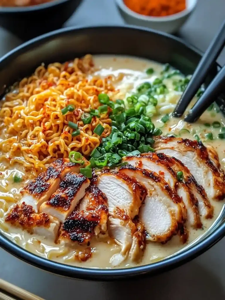 Fiery chicken ramen recipe
