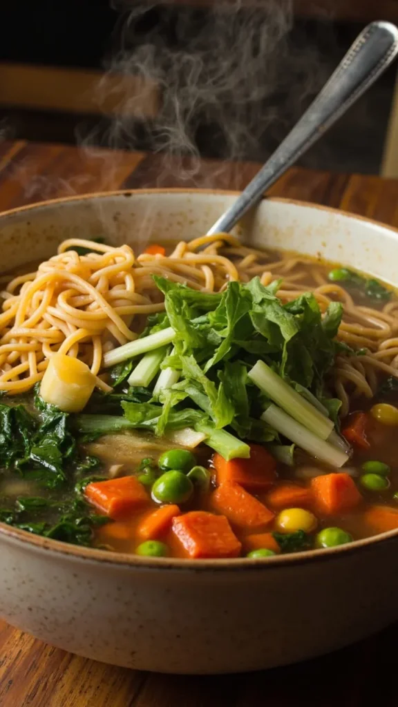 Easy Ramen Vegetable Soup recipe look