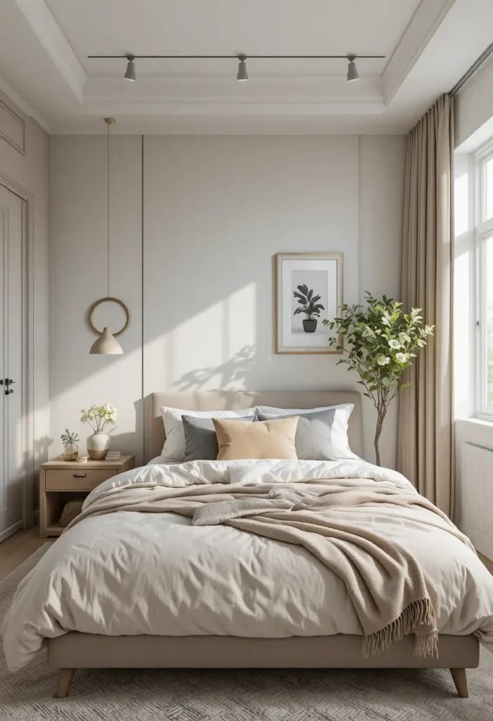 Calm neutral color palette bedroom ideas for a relaxing space