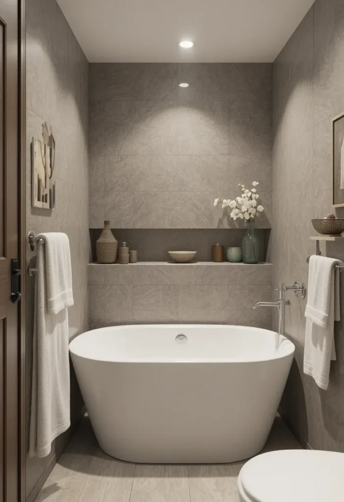 Compact bathtub designed for small bathroom footprints