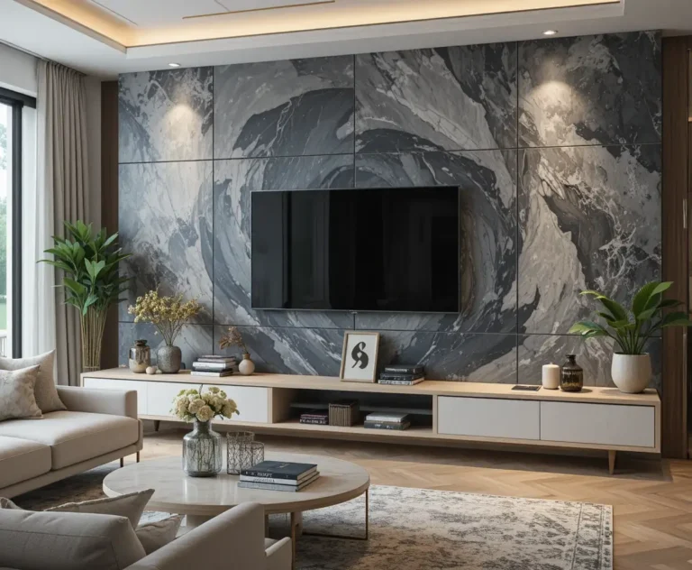 Beautiful living room tv wall look