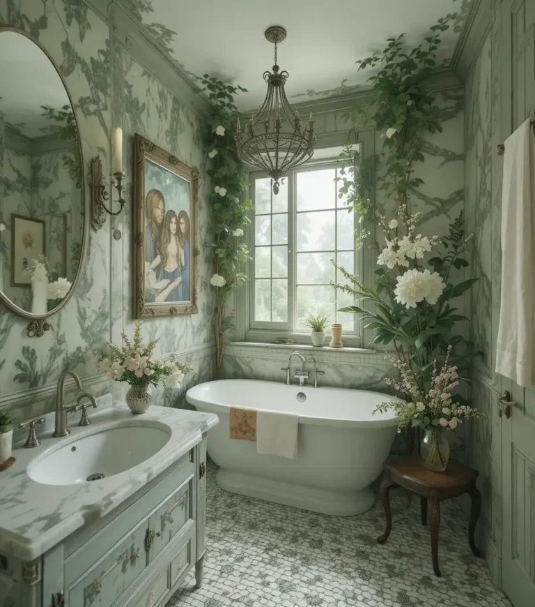 Green Bathroom look