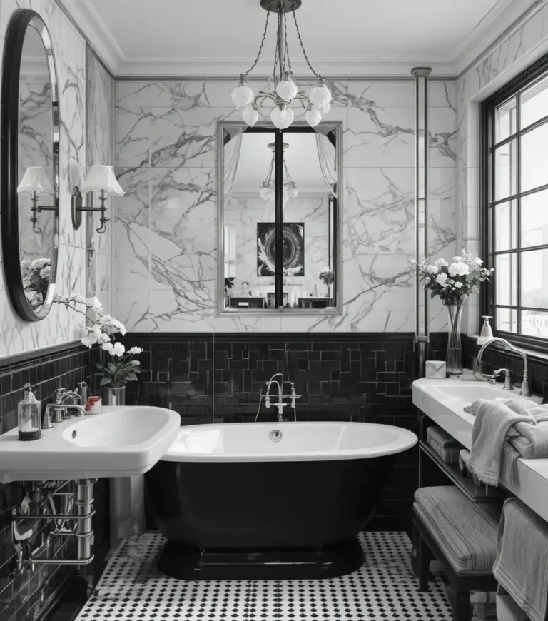 Black and White Bathroom