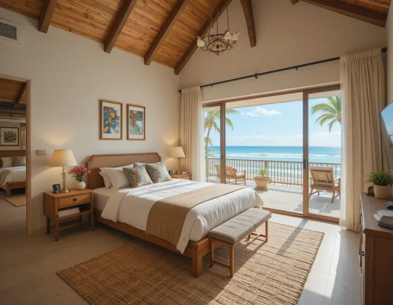 full view of beach bedroom