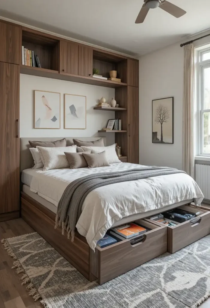 Smart bedroom storage ideas to keep the room organized
