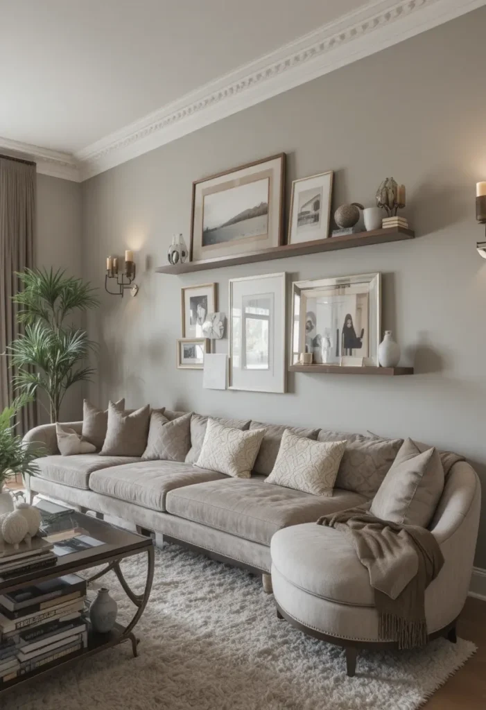 Layered wall decor combination