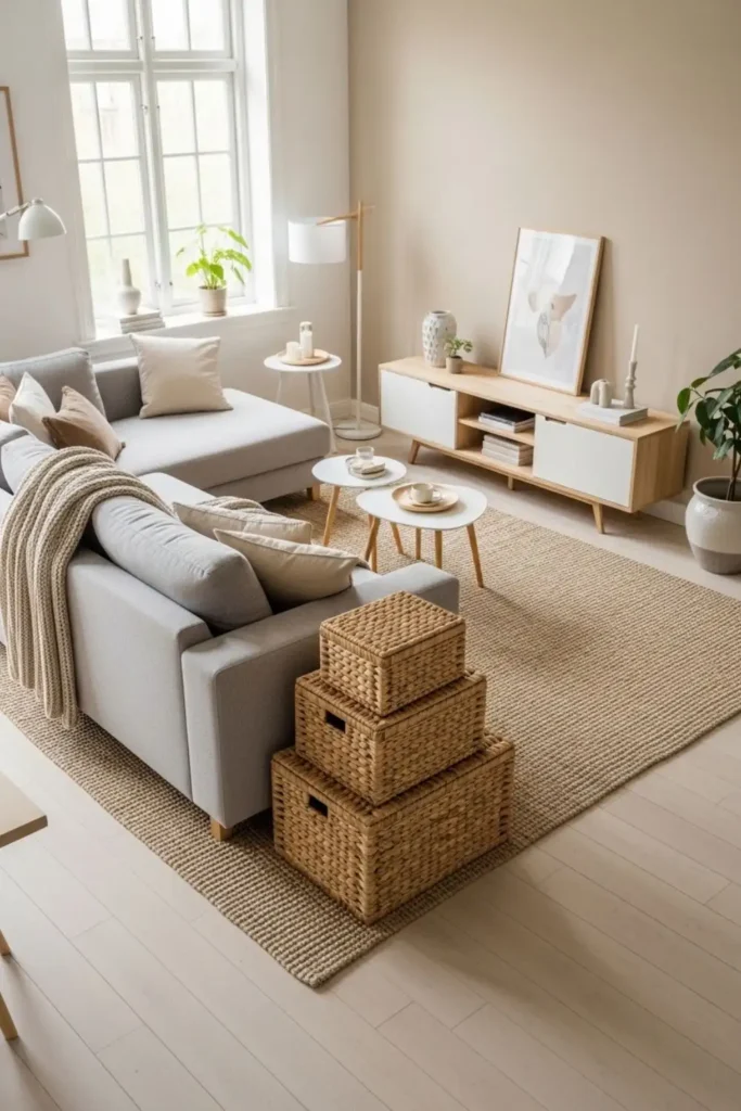 Decorative baskets for toy storage