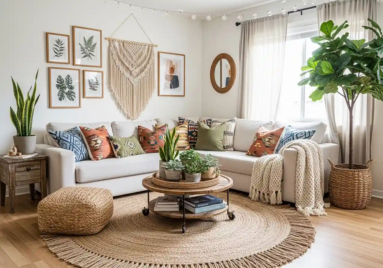 boho living room ideas beautiful look