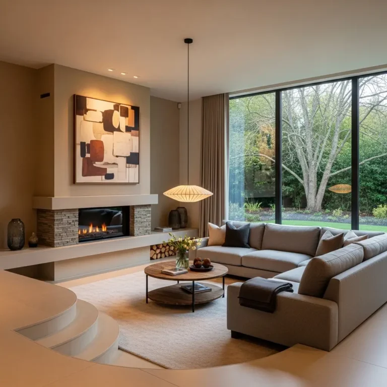 sunken living room beautiful look