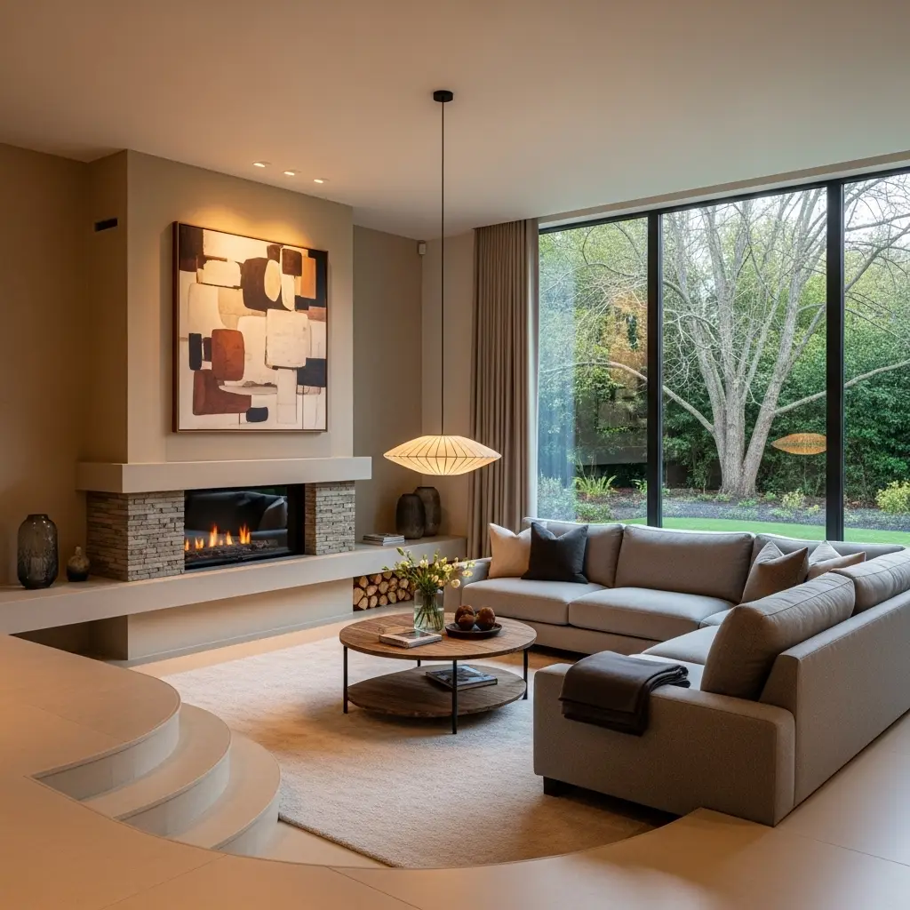 sunken living room beautiful look