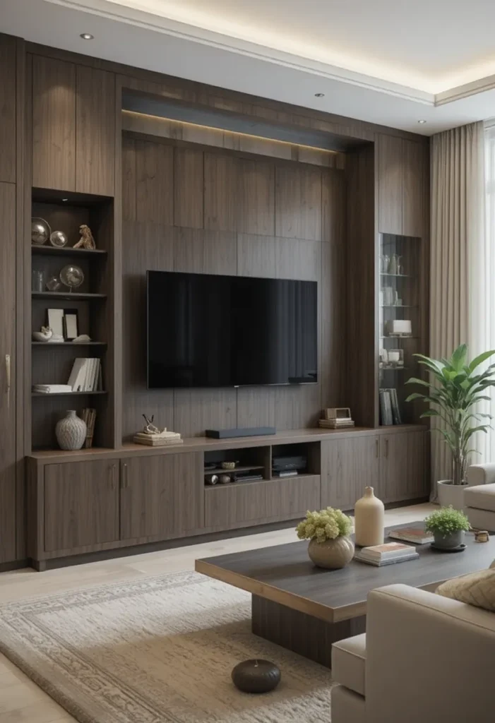 Hidden storage in living room