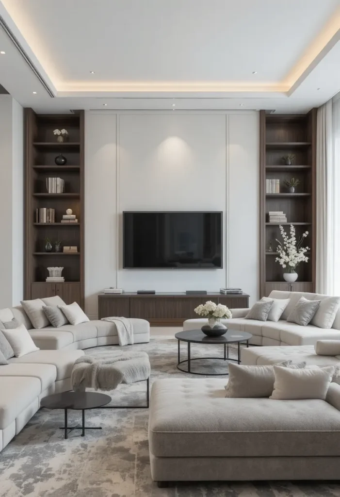 Calm uncluttered living room