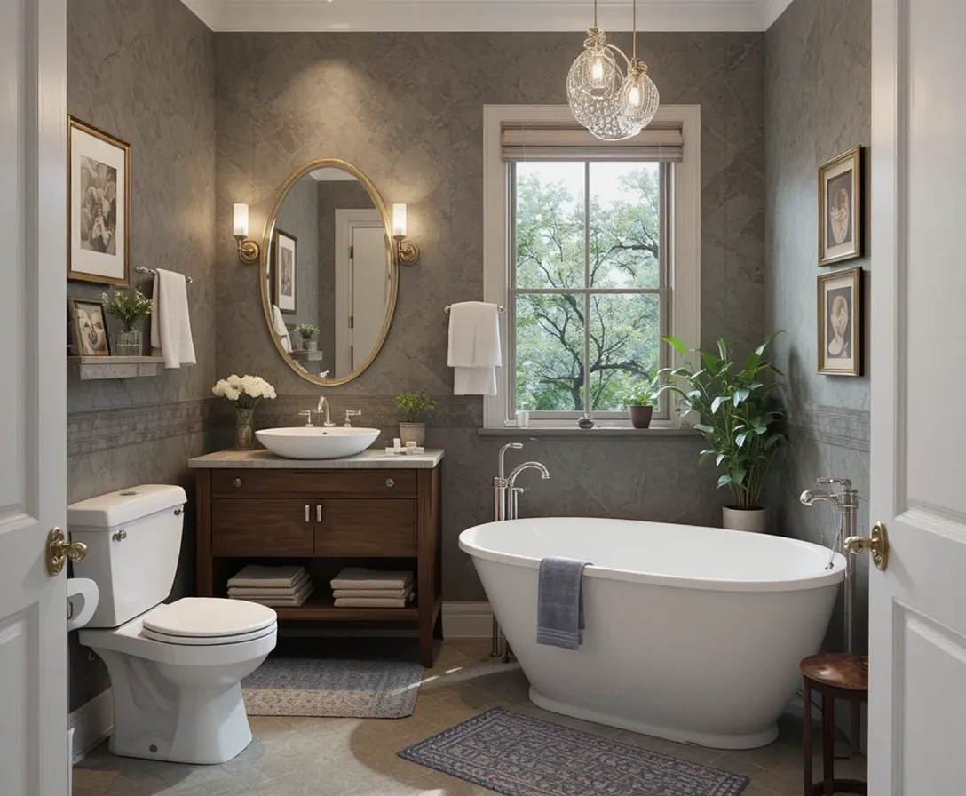 small bathroom ideas with tub look
