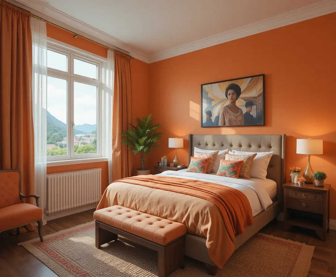 Orange Bedroom Ideas