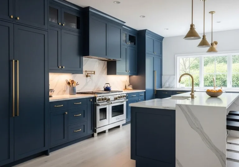 Dark Blue Kitchen Cabinets Ideas