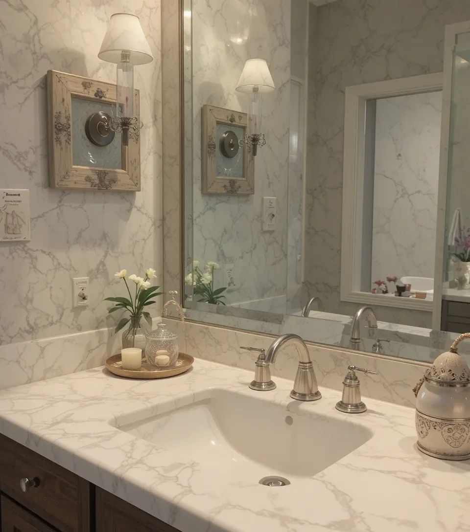 bathroom sink Look beautiful