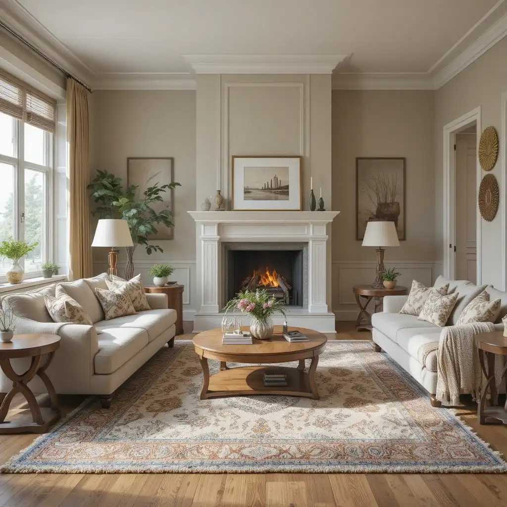 Area Rugs in Living Room look