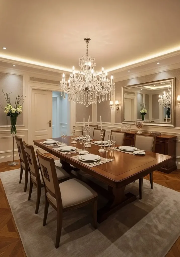 dining chandelier centerpiece