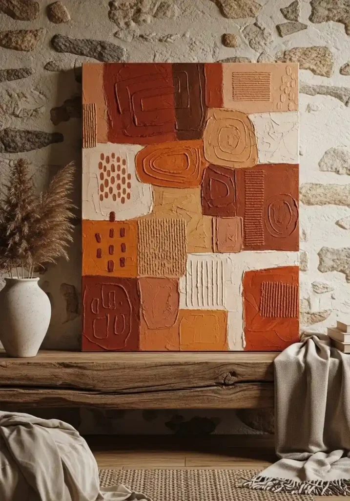 clay tone wall art