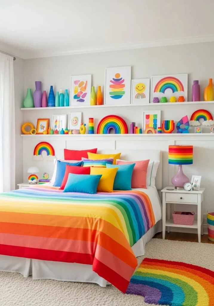 rainbow decor accessories bedroom