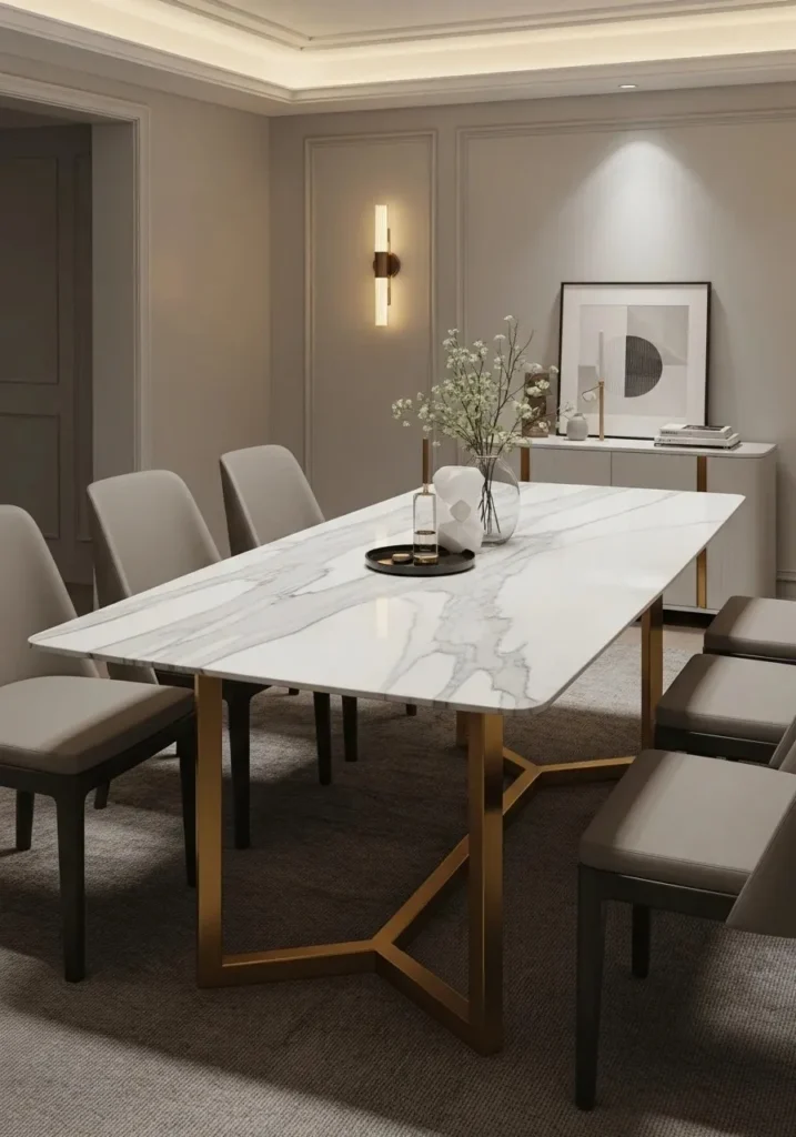 marble top dining table inspiration