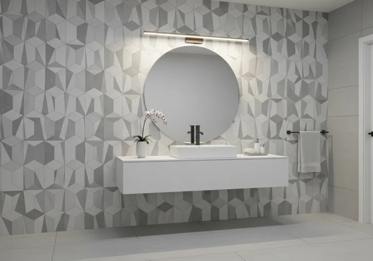 Beautiful bathroom wall decor look