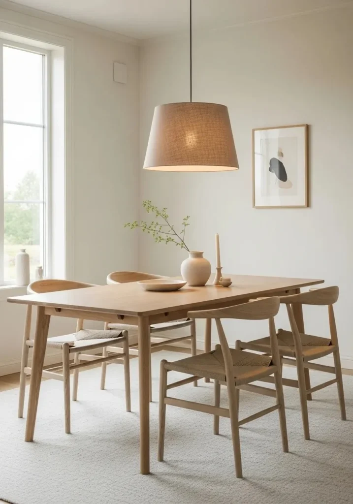 Scandinavian dining table design