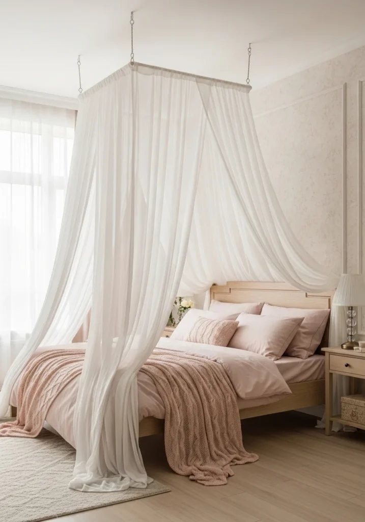 romantic canopy bed bedroom idea