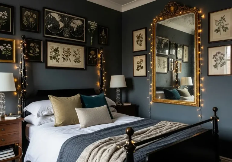 Full view of whimsigoth bedroom look