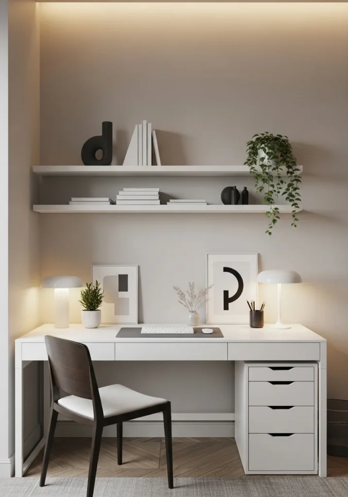 minimalist home office design idea