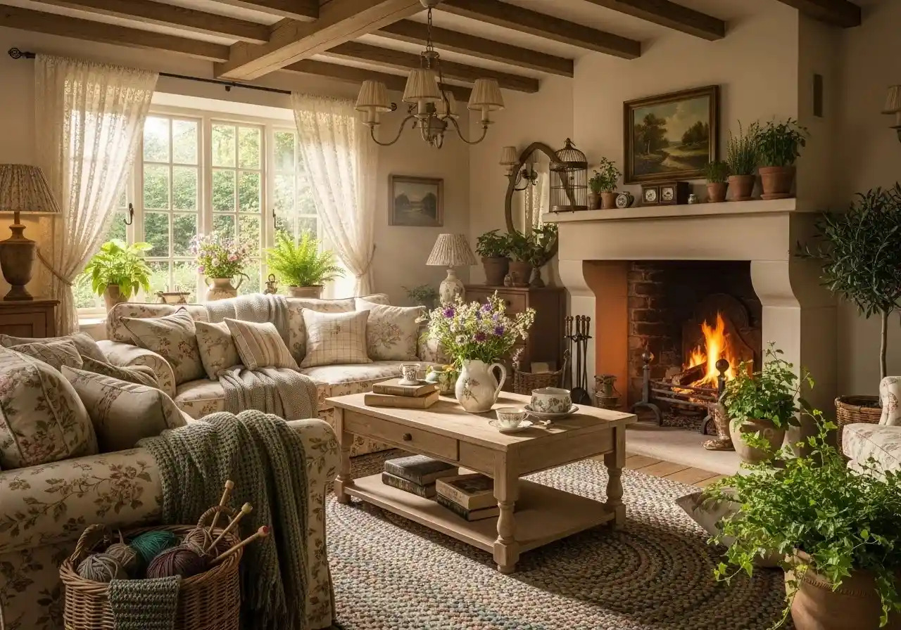 beautiful cottagecore living room look