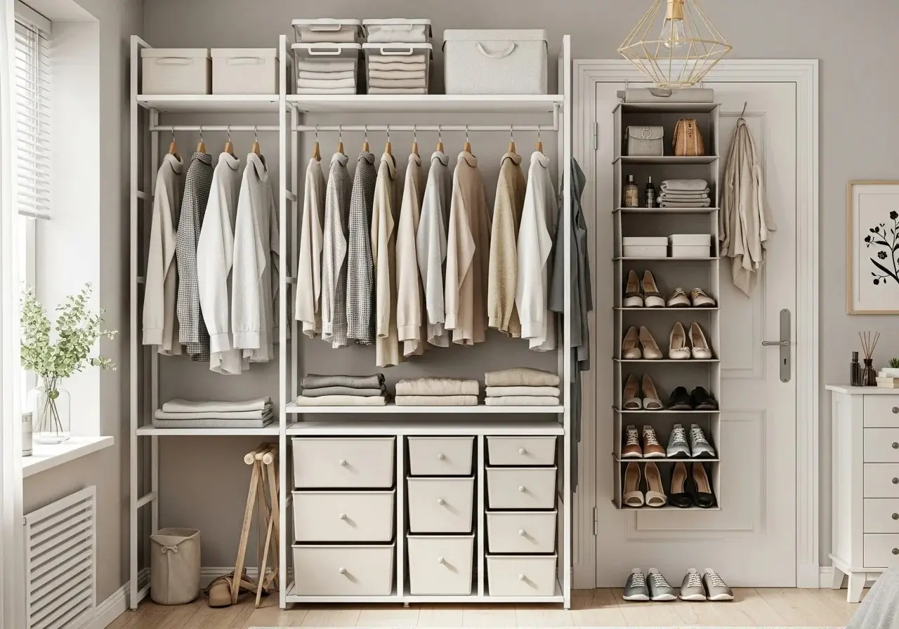 clothes storage look for small space look