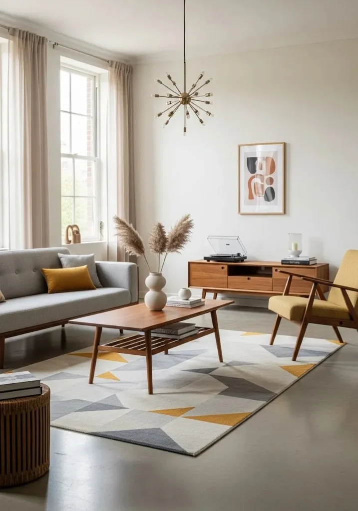 mid century modern furniture with tapered legs