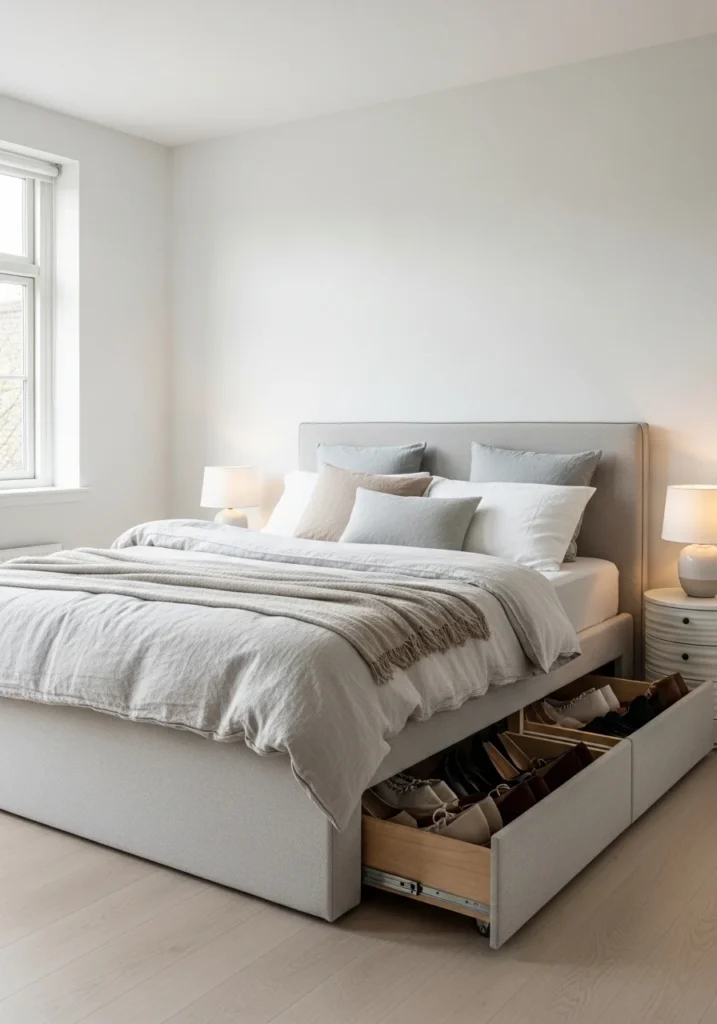 under bed shoe storage drawers