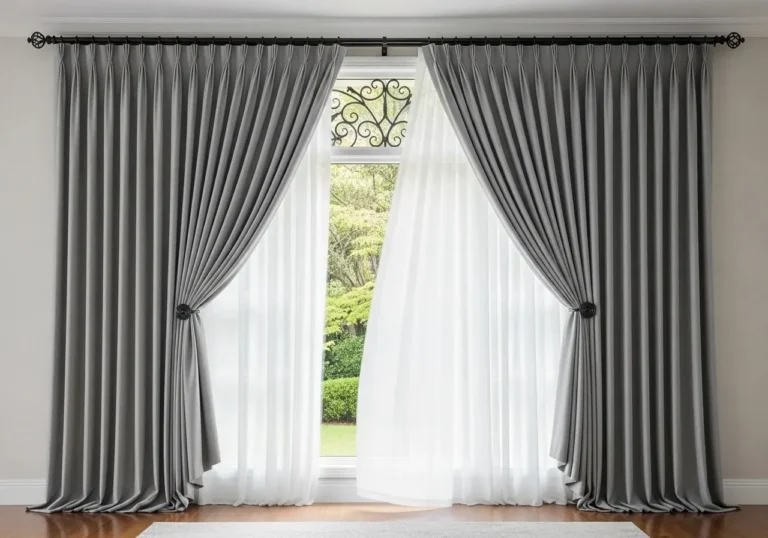 Beautiful bedroom curtain look