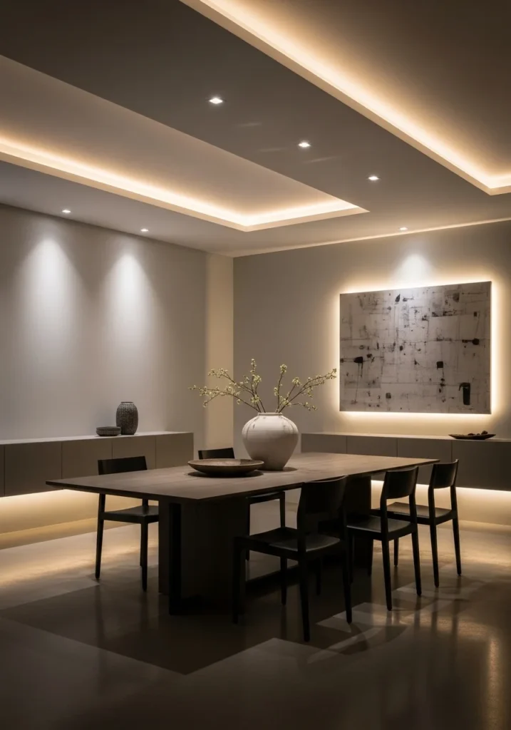 led strip dining
