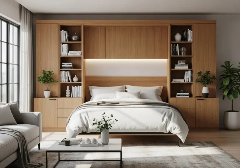 Full view of Beautiful murphy bed LOOK