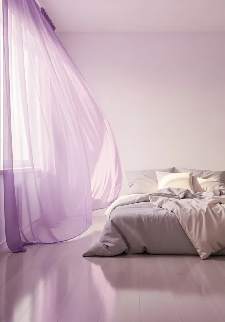 lavender bedroom curtains decor