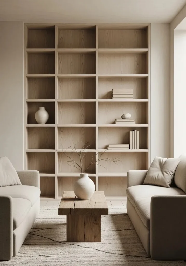 minimal decor wabi sabi living room with simple and uncluttered styling