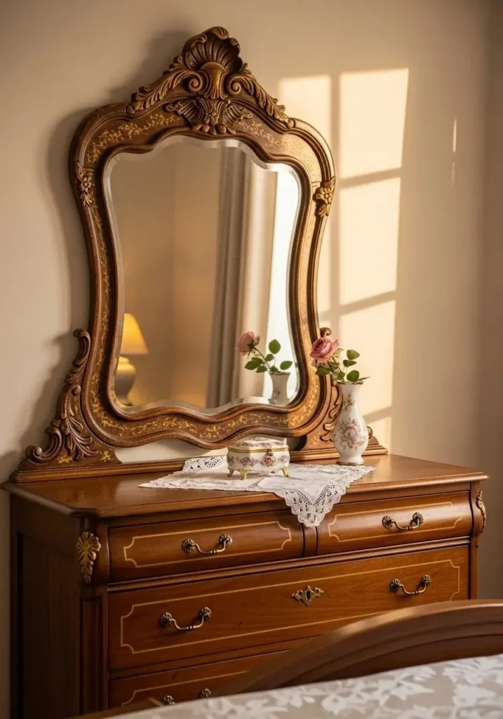 french provincial bedroom antique mirror decor