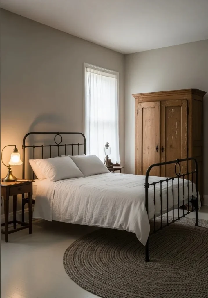 minimal antique bedroom simple elegant design