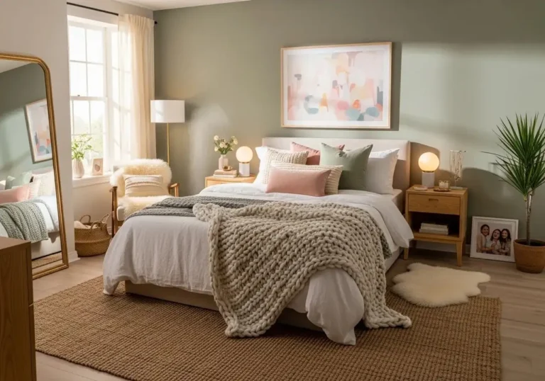 Beautiful single woman bedroom look