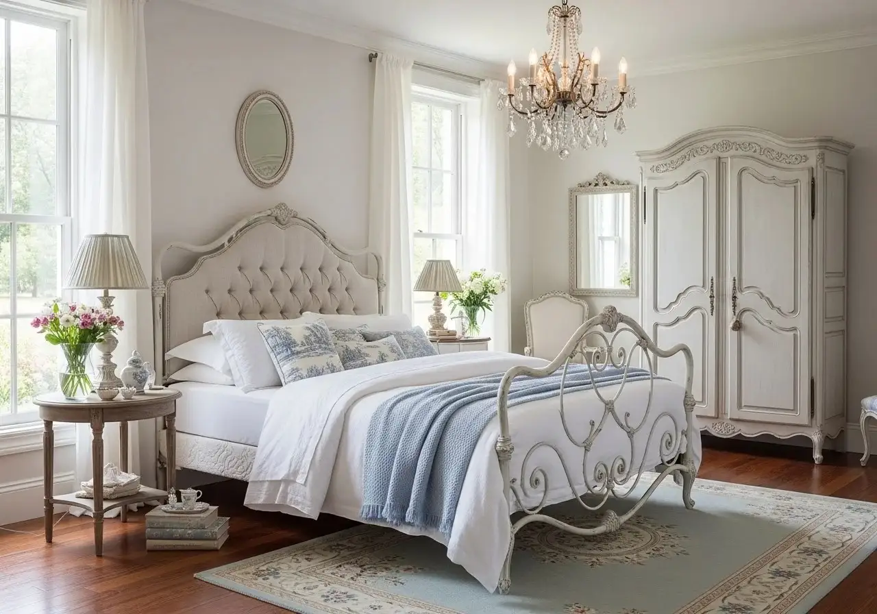 beautiful french provincial bedroom look